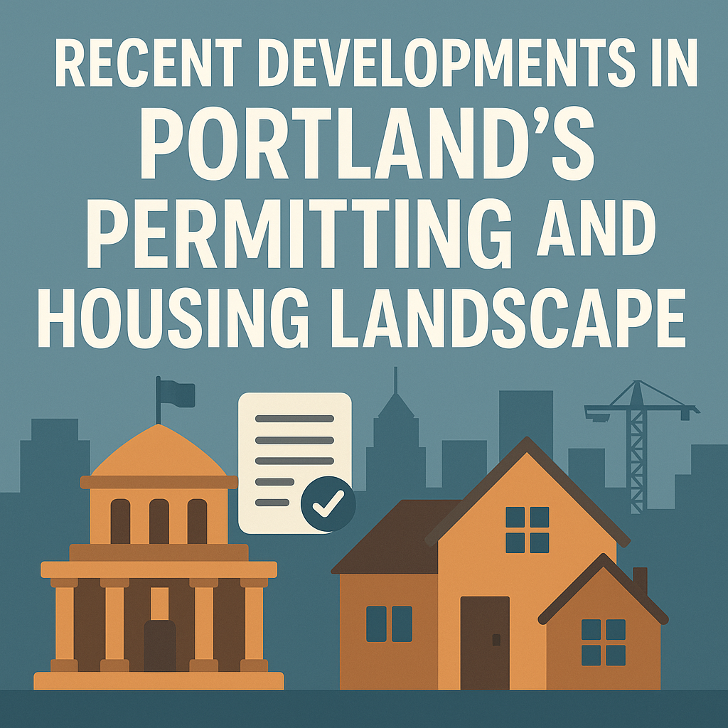Recent Developments in Portlands Permistting and Housing Landscape