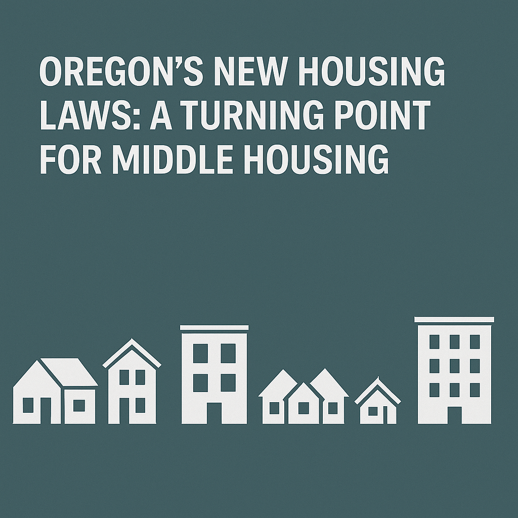 Oregon's New Housing Laws A Turning Point for Middle Housing